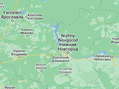 Map showing location of Zavolzh’ye (56.64051, 43.39446)
