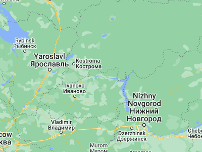 Map showing location of Zavolzhsk (57.4823, 42.13779)