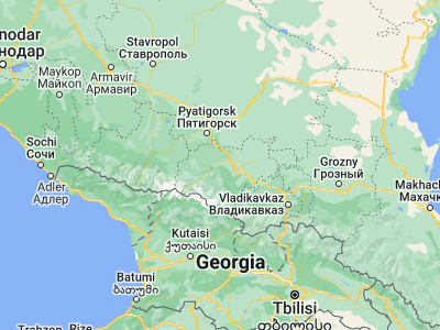 Map showing location of Zayukovo (43.61611, 43.33389)