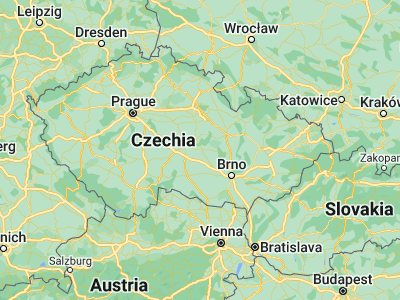 Map showing location of Žďár nad Sázavou (49.56263, 15.93924)