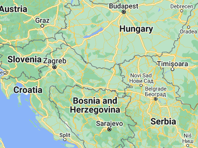 Map showing location of Zdenci (45.58917, 17.95028)