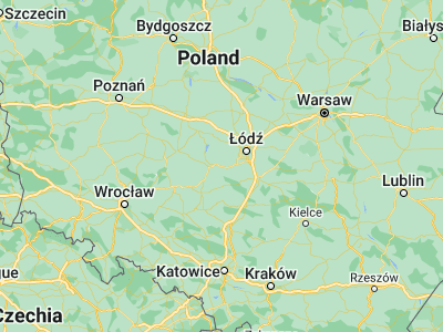 Map showing location of Zduńska Wola (51.59915, 18.93974)