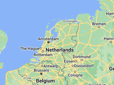 Map showing location of Zeewolde (52.33, 5.54167)