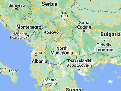 Map showing location of Зелениково (41.88667, 21.58694)