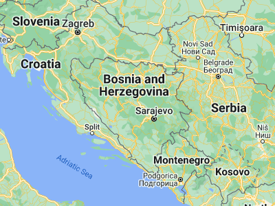 Map showing location of Zenica (44.20169, 17.90397)