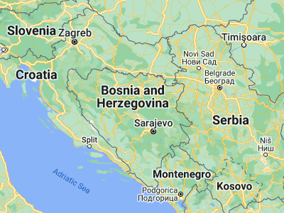 Map showing location of Žepče (44.42667, 18.03778)