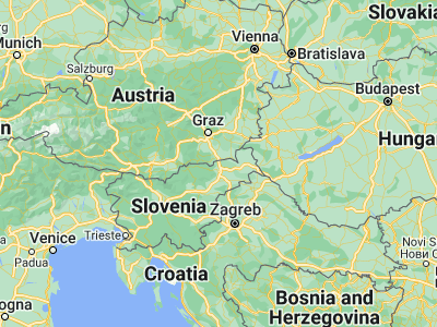 Map showing location of Zgornja Kungota (46.63917, 15.61556)