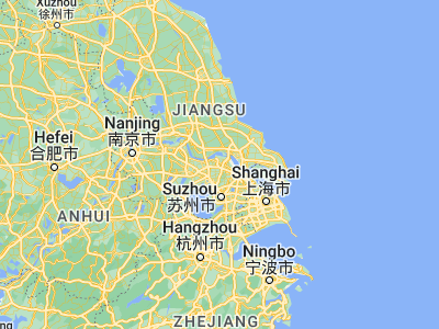 Map showing location of Zhangjiagang (31.865, 120.53889)