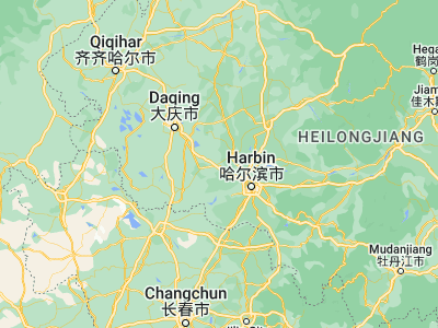 Map showing location of Zhaodong (46.08333, 125.98333)