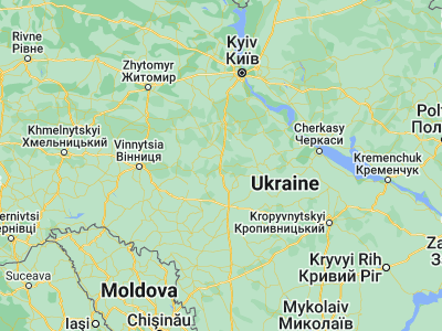 Map showing location of Zhashkiv (49.24545, 30.1102)