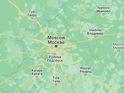 Map showing location of Zheleznodorozhnyy (55.744, 38.01684)