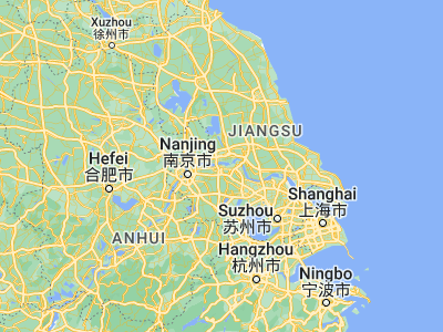Map showing location of Zhenjiang (32.21086, 119.45508)