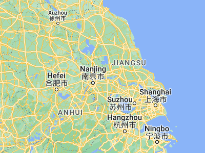 Map showing location of Zhenzhou (32.28034, 119.16999)