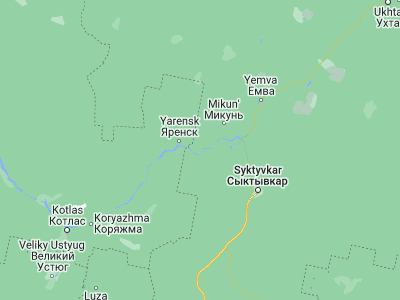 Map showing location of Zheshart (62.07314, 49.57335)