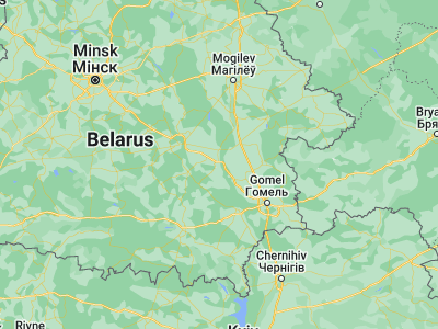 Map showing location of Zhlobin (52.8926, 30.024)