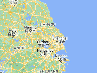 Map showing location of Zhouzhuang (31.86729, 120.40343)