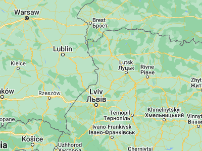 Map showing location of Zhovtneve (50.66365, 24.24918)
