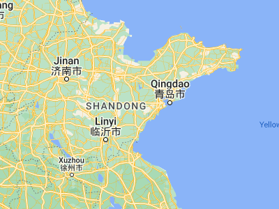 Map showing location of Zhu Cheng City (35.99502, 119.40259)