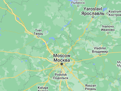 Map showing location of Zhukovka (56.48333, 37.51667)
