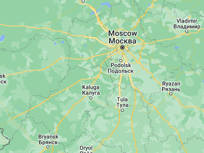 Map showing location of Zhukovo (55.03178, 36.74402)