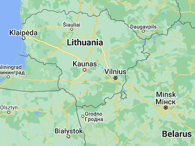 Map showing location of Žiežmariai (54.8, 24.45)