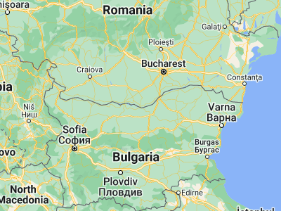 Map showing location of Zimnicea (43.66667, 25.36667)
