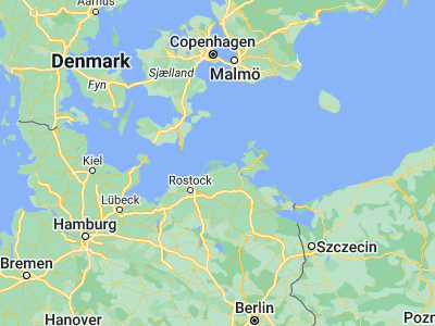 Map showing location of Zingst (54.43333, 12.68333)