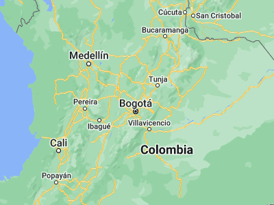 Map showing location of Zipaquirá (5.02208, -74.00481)