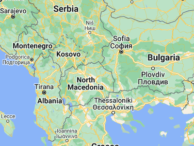 Map showing location of Zletovo (41.98861, 22.23611)