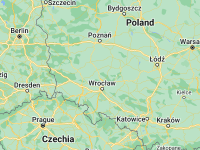 Map showing location of Żmigród (51.46672, 16.90564)