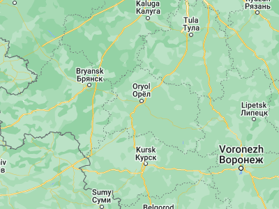 Map showing location of Znamenka (52.89789, 35.97703)
