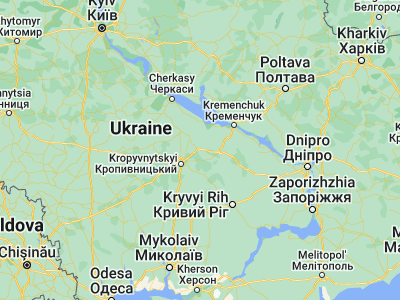 Map showing location of Znomenka (48.71278, 32.66472)