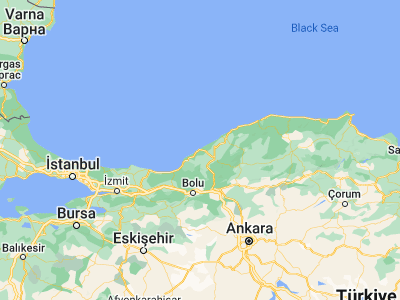 Map showing location of Zonguldak (41.45139, 31.79305)