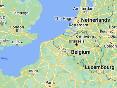 Map showing location of Zonnebeke (50.8726, 2.98725)