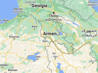 Map showing location of Zorak (40.09109, 44.39209)