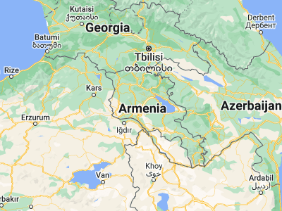 Map showing location of Zoravan (40.35326, 44.52319)
