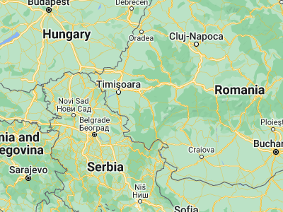 Map showing location of Zorlenţu Mare (45.45056, 21.95611)