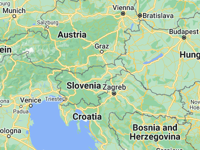 Map showing location of Zreče (46.38333, 15.36667)