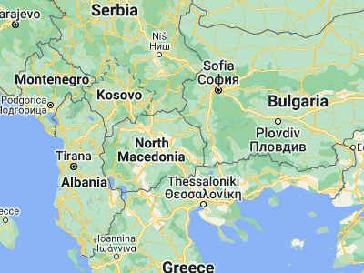 Map showing location of Zrnovci (41.85417, 22.44444)