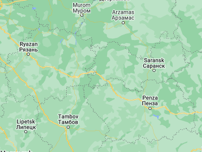 Map showing location of Zubova Polyana (54.0771, 42.8372)