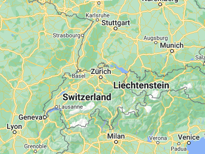 Map showing location of Zürich (Kreis 12) / Hirzenbach (47.40187, 8.58633)