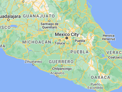 Map showing location of Zumpahuacán (18.9, -99.55)