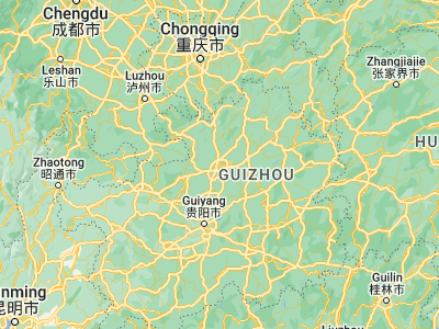 Map showing location of Zunyi (27.68667, 106.90722)