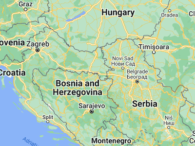 Map showing location of Županja (45.0775, 18.6975)