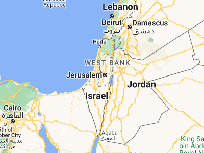 Map showing location of Ẕur Hadassa (31.71794, 35.09549)