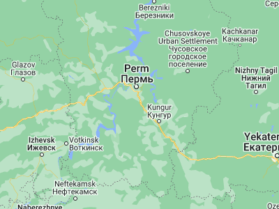 Map showing location of Zvëzdnyy (57.7325, 56.31472)