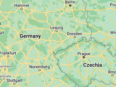 Map showing location of Zwickau (50.72724, 12.48839)