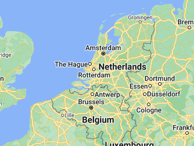 Map showing location of Zwijndrecht (51.8175, 4.63333)
