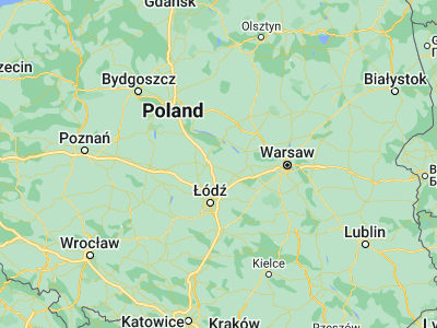 Map showing location of Żychlin (52.24404, 19.62613)